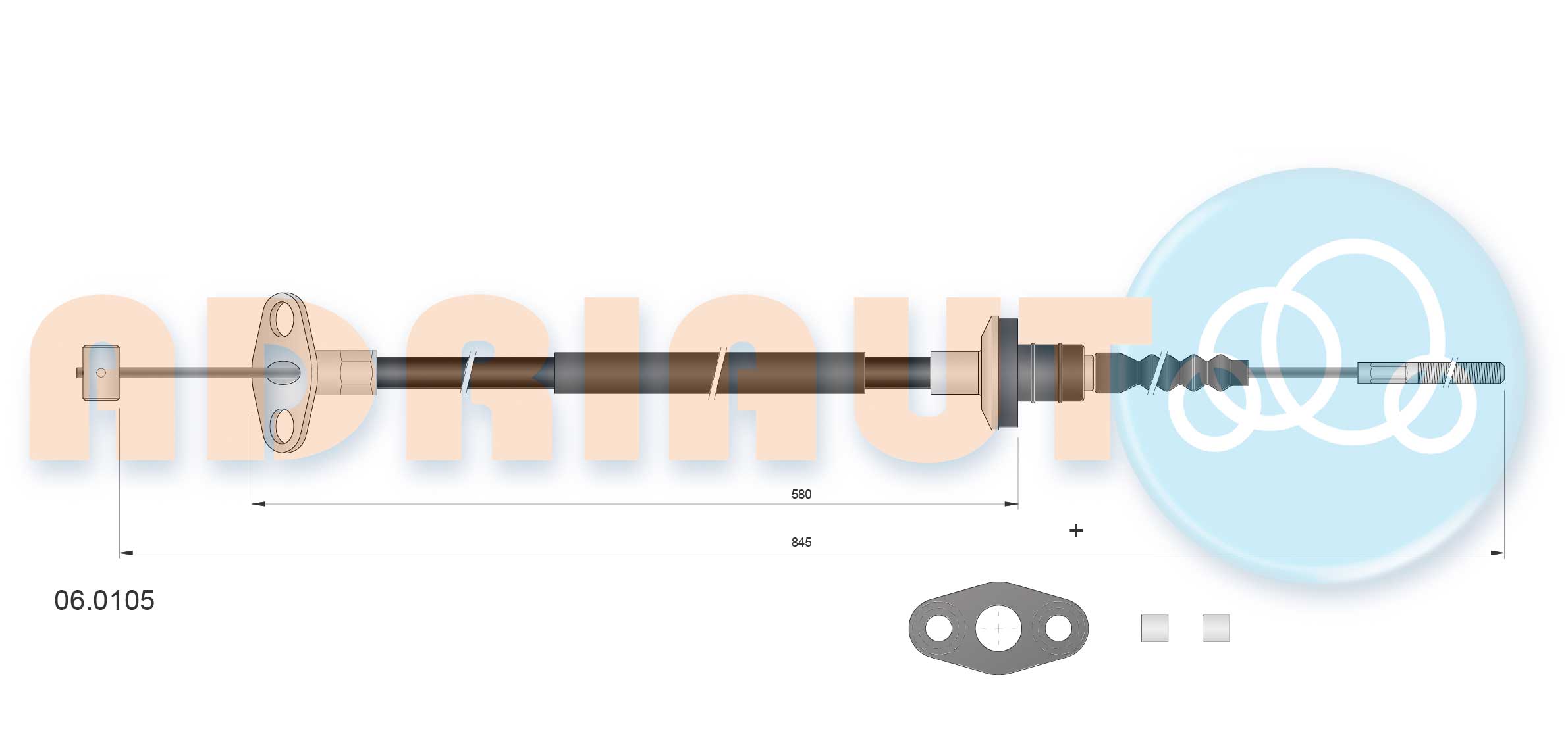 Cable Pull, clutch control (06.0105)