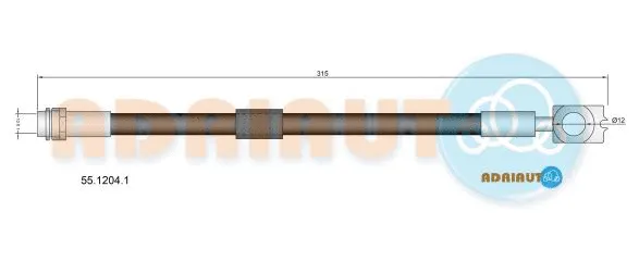 Brake Hose (55.1204.1)