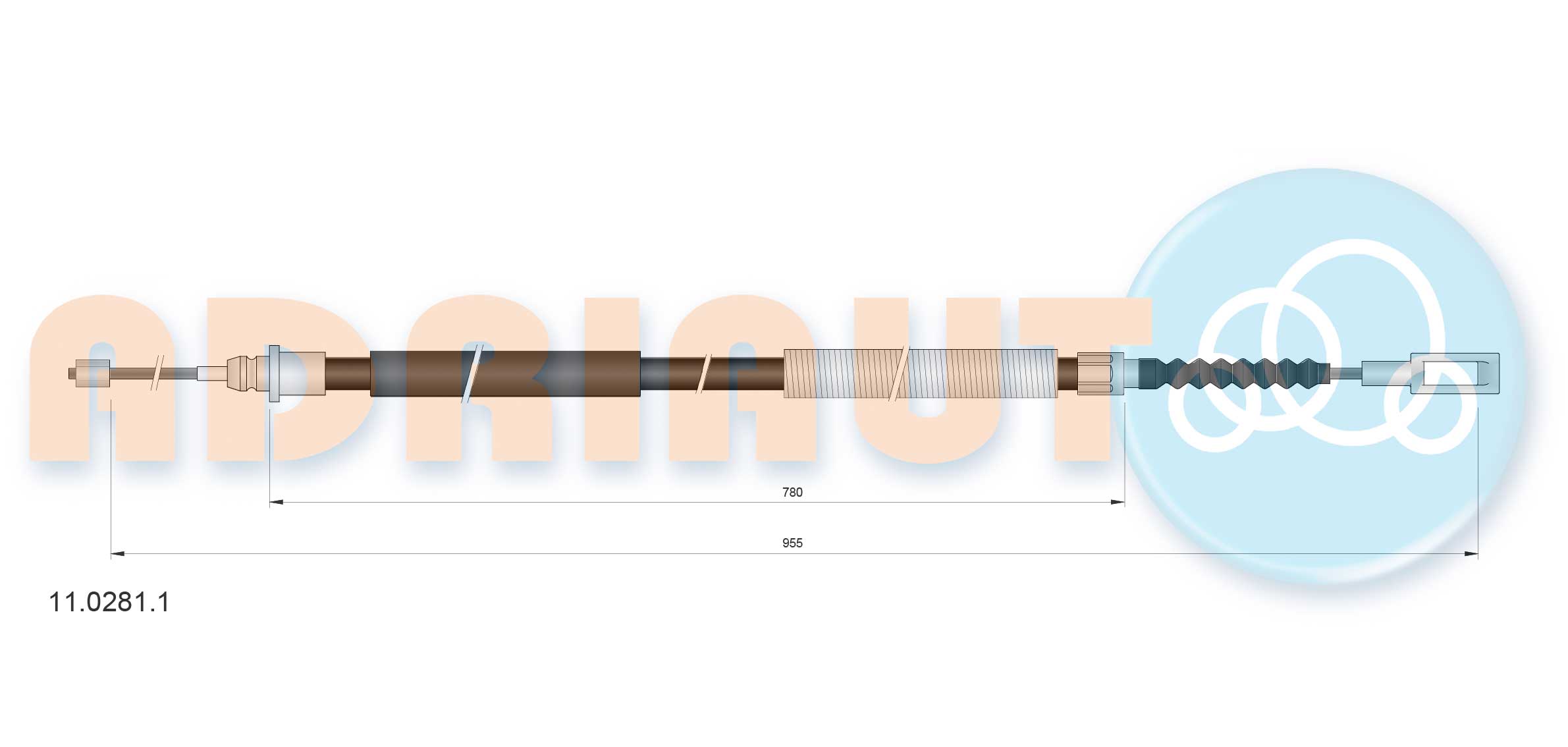 Cable Pull, parking brake (11.0281.1)
