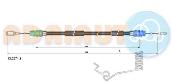 Cable Pull, parking brake (13.0274.1)
