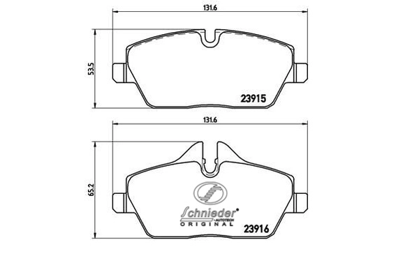 Brake Pad Set, disc brake (SBP011-261)