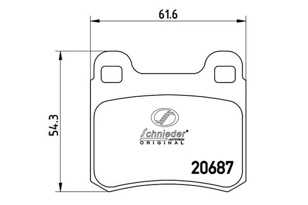 Brake Pad Set, disc brake (SBP007-351)