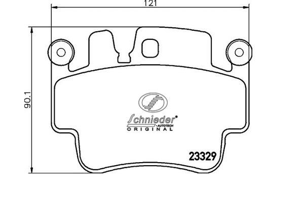Brake Pad Set, disc brake (SBP009-281)