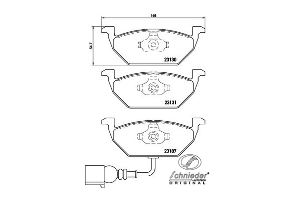 Brake Pad Set, disc brake (SBP008-551)