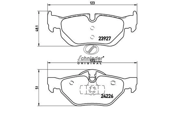 Brake Pad Set, disc brake (SBP011-301)