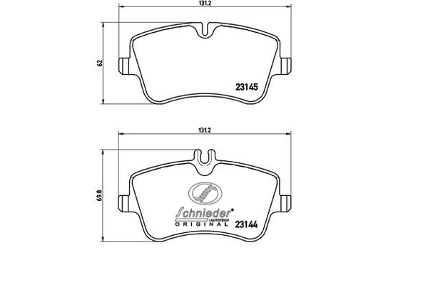 Brake Pad Set, disc brake (SBP018-351)