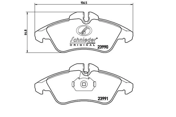 Brake Pad Set, disc brake (SBP014-481)