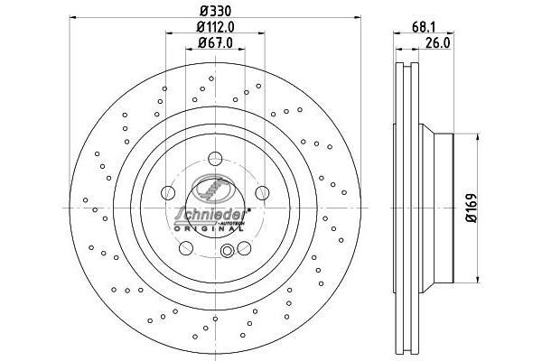 Brake Disc (BZS55.00077)