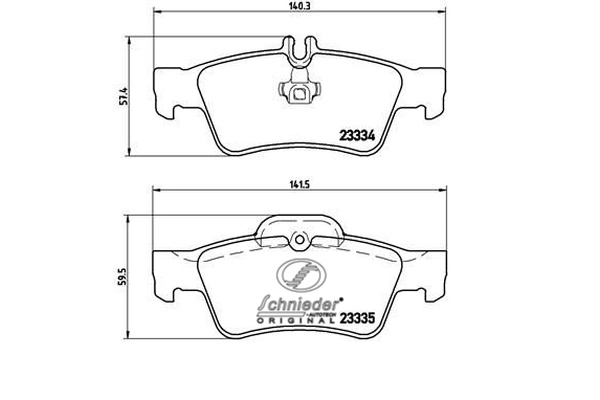 Brake Pad Set, disc brake (SBP018-751)