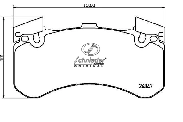 Brake Pad Set, disc brake (SBP015-991)