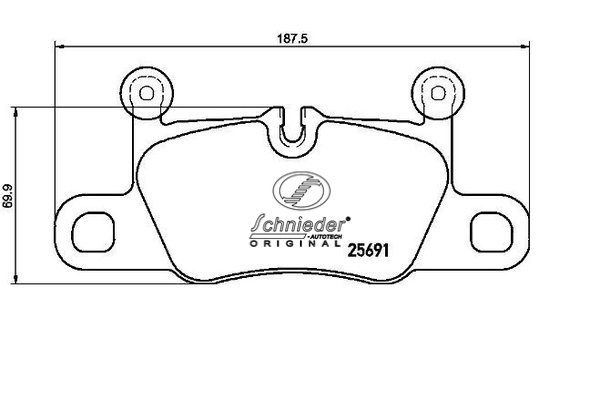 Brake Pad Set, disc brake (SBP015-581)