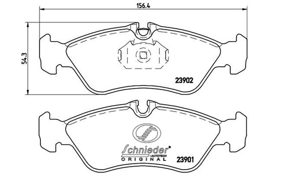 Brake Pad Set, disc brake (SBP014-401)