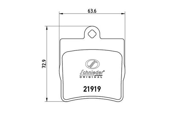 Brake Pad Set, disc brake (SBP008-961)