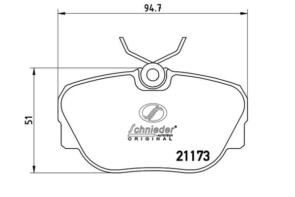 Brake Pad Set, disc brake (SBP017-811)
