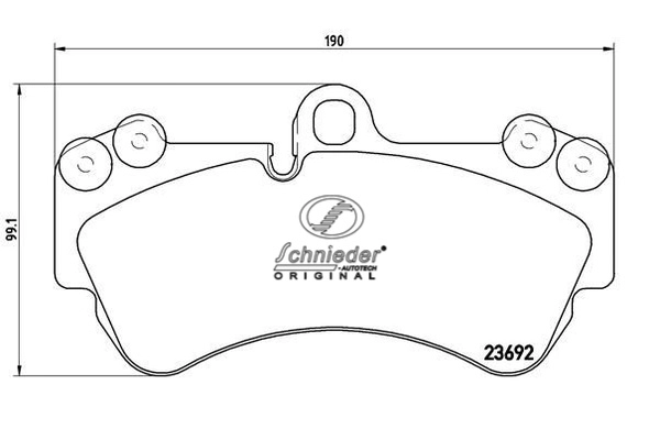 Brake Pad Set, disc brake (SBP018-701)