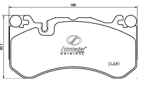 Brake Pad Set, disc brake (SBP050-142)