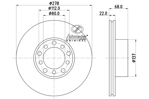 Brake Disc (BZS55.00010)