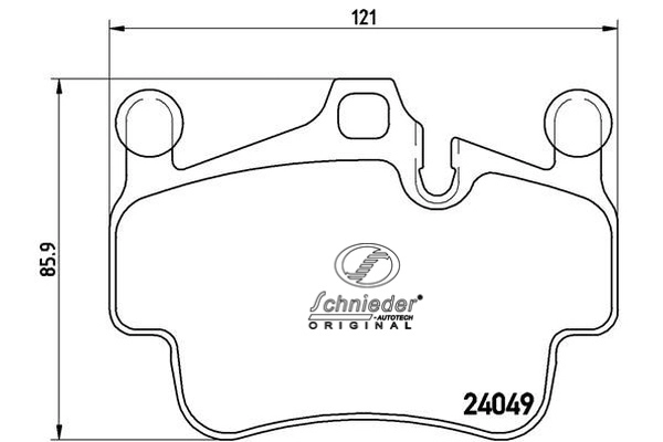 Brake Pad Set, disc brake (SBP012-721)