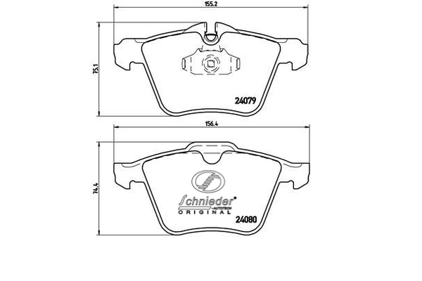 Brake Pad Set, disc brake (SBP016-291)