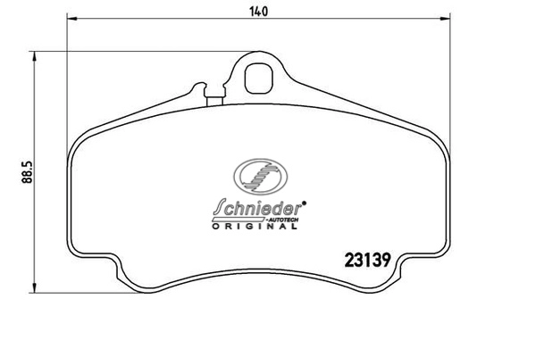 Brake Pad Set, disc brake (SBP009-841)