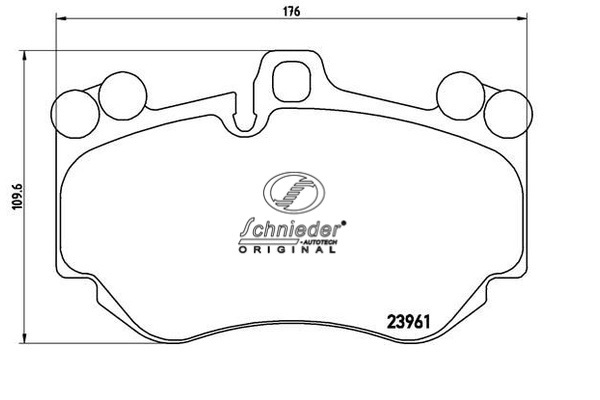 Brake Pad Set, disc brake (SBP011-011)