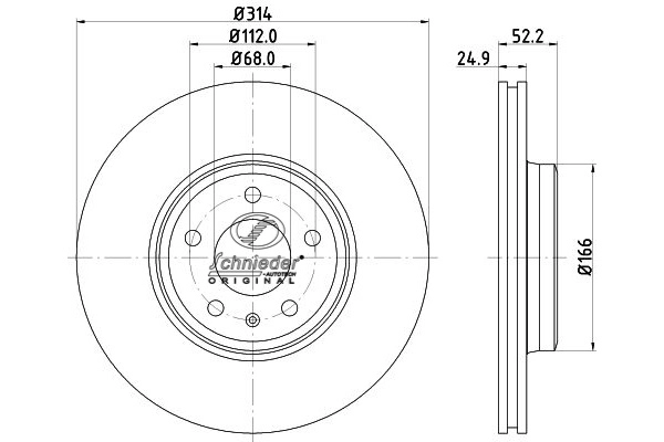Brake Disc (VAS55.00347)