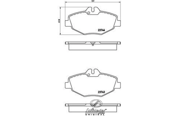 Brake Pad Set, disc brake (SBP018-731)