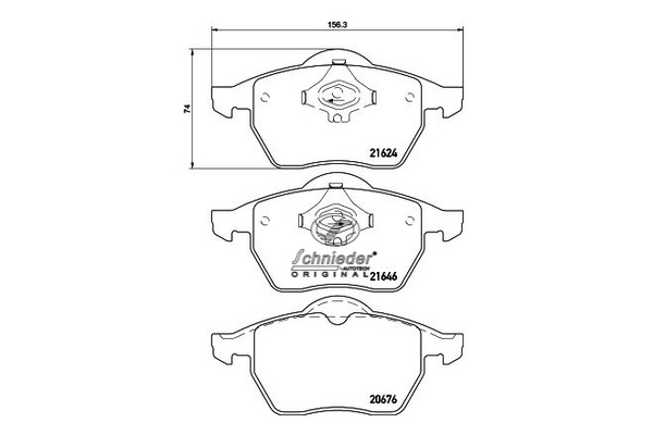Brake Pad Set, disc brake (SBP007-881)