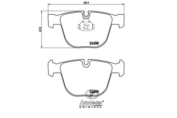 Brake Pad Set, disc brake (SBP013-171)