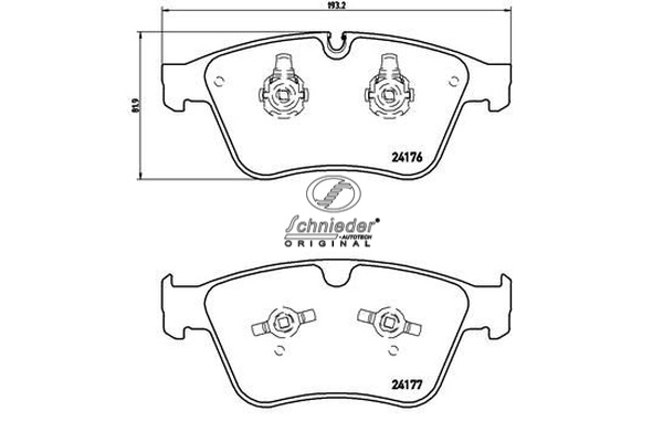 Brake Pad Set, disc brake (SBP020-031)