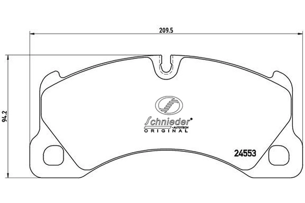 Brake Pad Set, disc brake (SBP014-151)