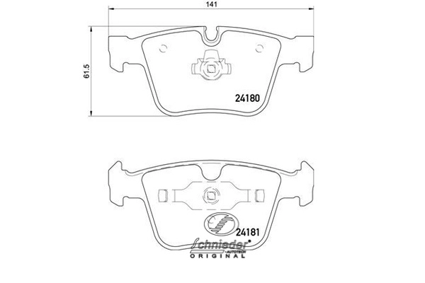 Brake Pad Set, disc brake (SBP013-641)
