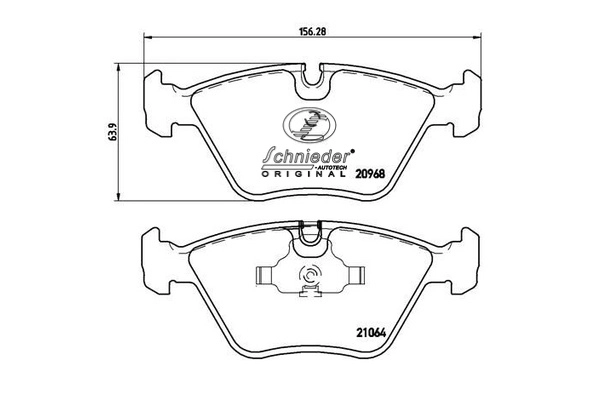 Brake Pad Set, disc brake (SBP007-411)