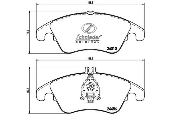 Brake Pad Set, disc brake (SBP012-621)