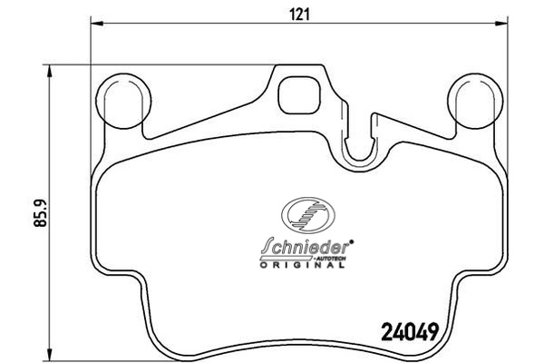 Brake Pad Set, disc brake (SBP014-161)