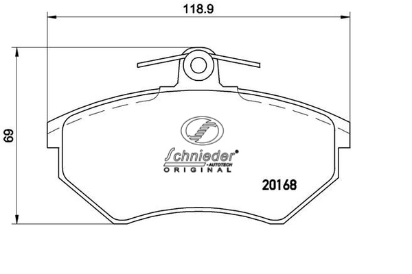 Brake Pad Set, disc brake (SBP017-891)