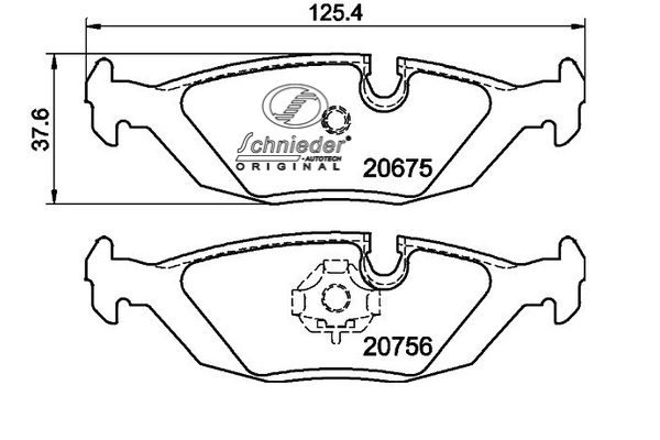 Brake Pad Set, disc brake (SBP06-041)