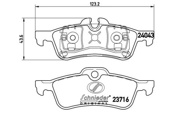 Brake Pad Set, disc brake (SBP011-351)