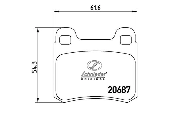 Brake Pad Set, disc brake (SBP007-321)
