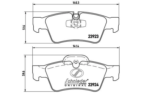 Brake Pad Set, disc brake (SBP011-421)