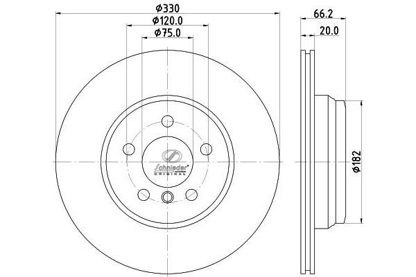 Brake Disc (BMS55.00370)