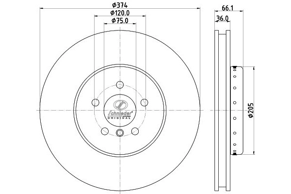 Brake Disc (BMS55.00158)