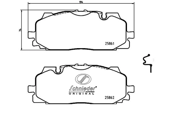 Brake Pad Set, disc brake (SBP021-641)