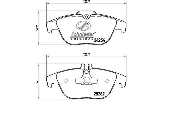 Brake Pad Set, disc brake (SBP016-281)