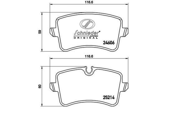 Brake Pad Set, disc brake (SBP016-061)