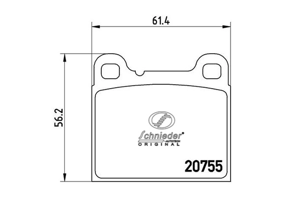 Brake Pad Set, disc brake (SBP008-801)
