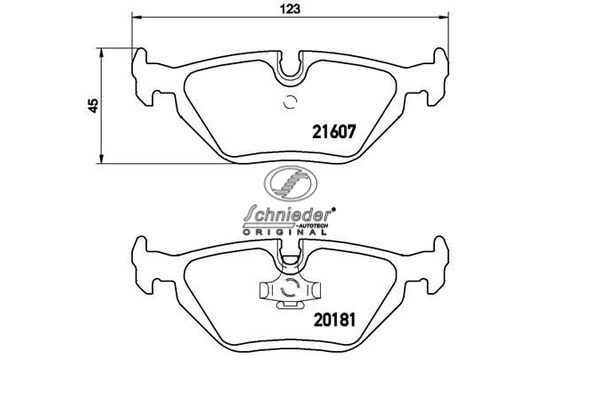 Brake Pad Set, disc brake (SBP007-511)