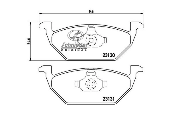 Brake Pad Set, disc brake (SBP008-591)
