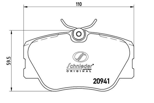 Brake Pad Set, disc brake (SBP017-601)