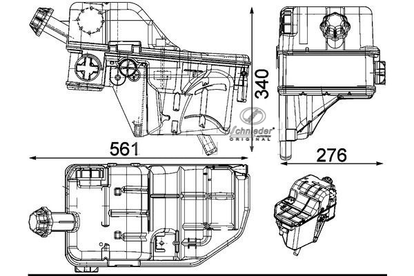 Expansion Tank, coolant (BZT32.00017)